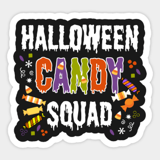 Cute Halloween Candy Squad Sticker